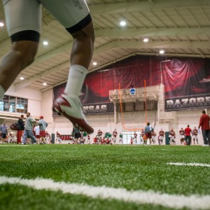 Arkansas Razorbacks begin spring drills in Fayetteville on March 10, 2013